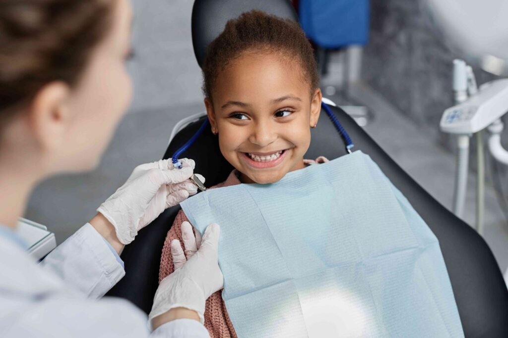 Child at the dentist